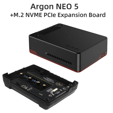 Argon NEO 5 BRED Case &ndash; Built-in PWM Active Cooling Fan NEO 5 NVME