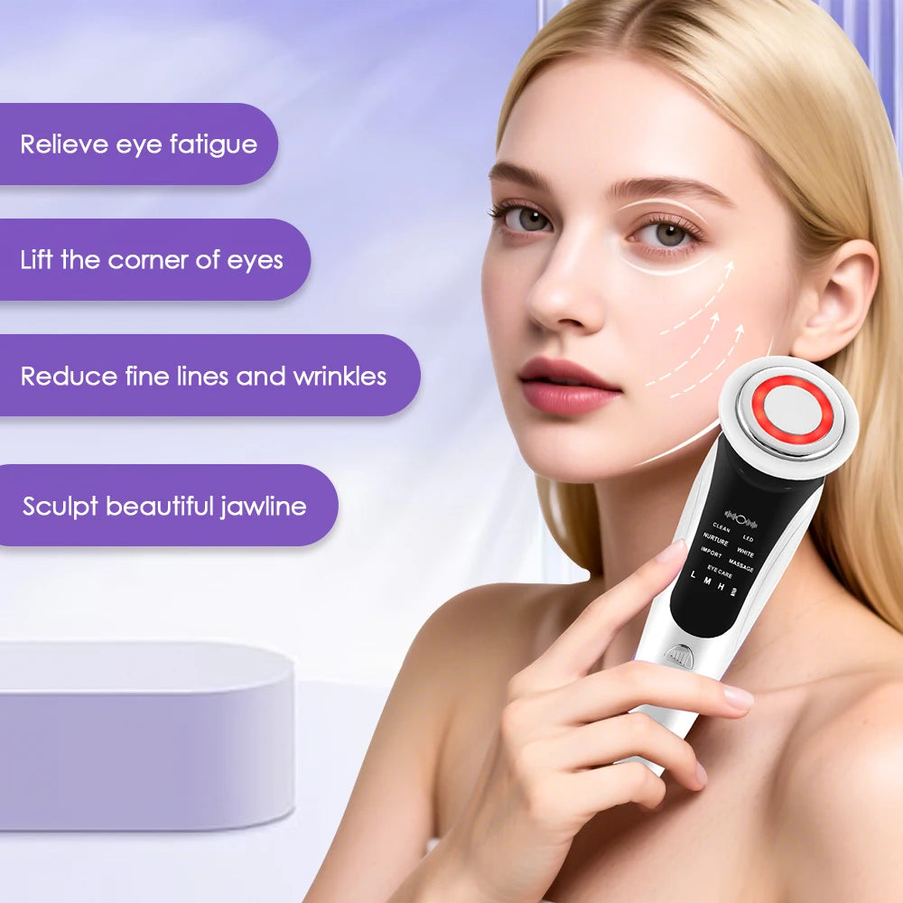 7 In 1 Face Massager Red Light Therapy &ndash; Skin Rejuvenation
