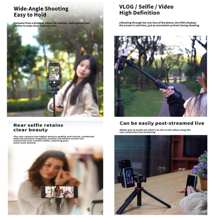 Magnetic Phone Vlog Selfie Monitor &ndash; IPhone Android Ready