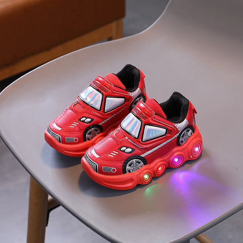 Children's Non-slip Casual Sneakers - Soft Breathable Walking Shoes Red / 24