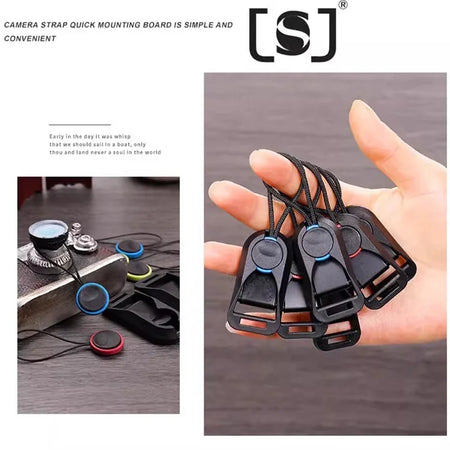 Quick Release Camera Buckle for Shoulder &amp; Wrist Straps - Compatible with Sony, Canon, Nikon