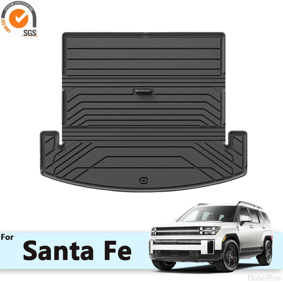 Hyundai Santa Fe 2024 Kaikki Sään Kestävä Tavaratila Matot Mukautettu Sopivuus