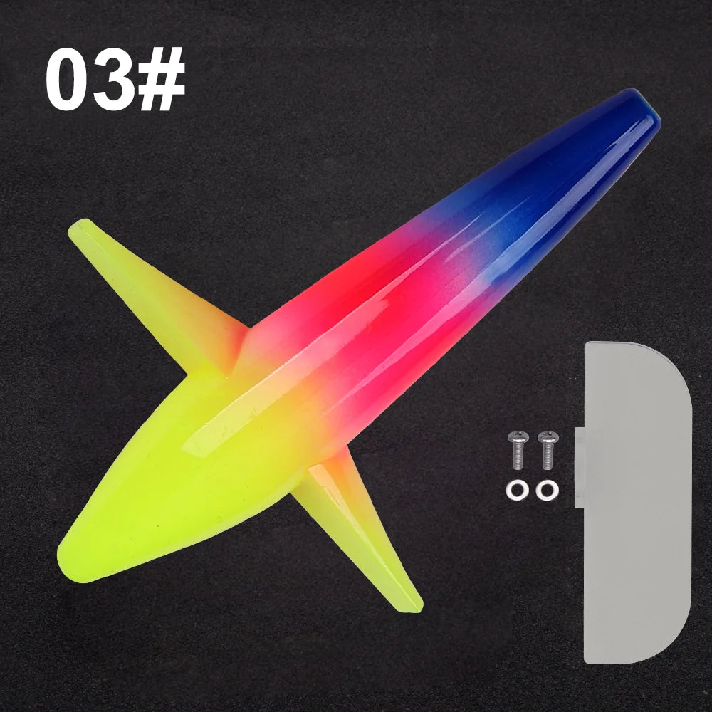 7" Offshore Tuna Lure - Adjustable Rudder &amp; SS316 Screw Rainbow / 7inch