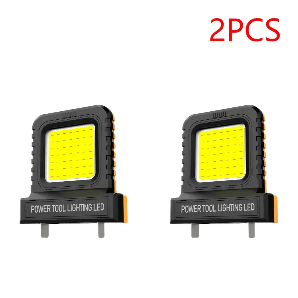 14W Portable Mini Pocket Work Light Two Modes For Camping 2PCS Orange