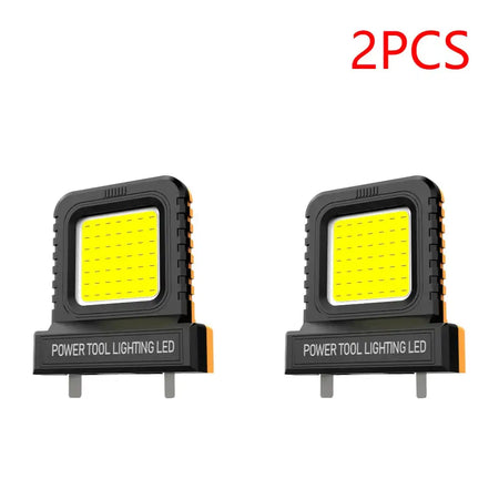 14W Portable Mini Pocket Work Light Two Modes For Camping 2PCS Orange