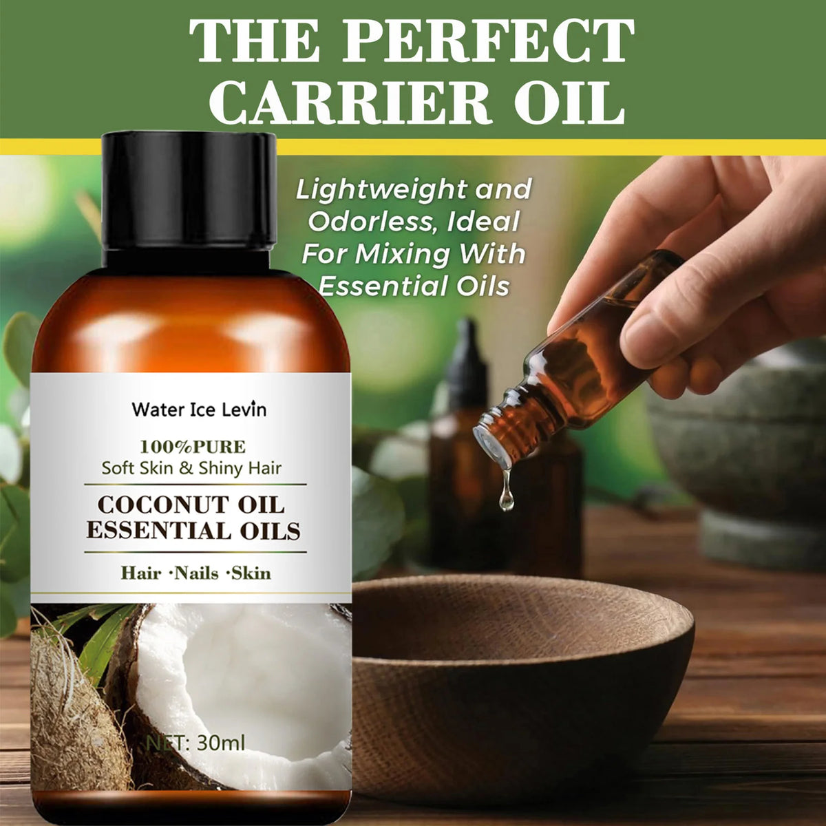 Coconut Essential Oil Blend &ndash; All-Natural Skin Care Formula
