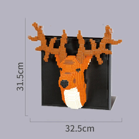 3D Animal Building Blocks &ndash; Creative DIY Decor for Kids and Adults Deer