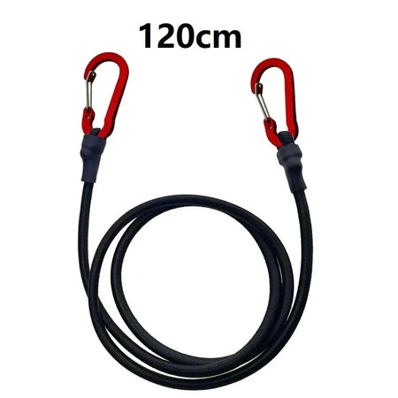 Heavy Duty Bungee Cord with Carabiner Hooks for Versatile Outdoor Use 120cm