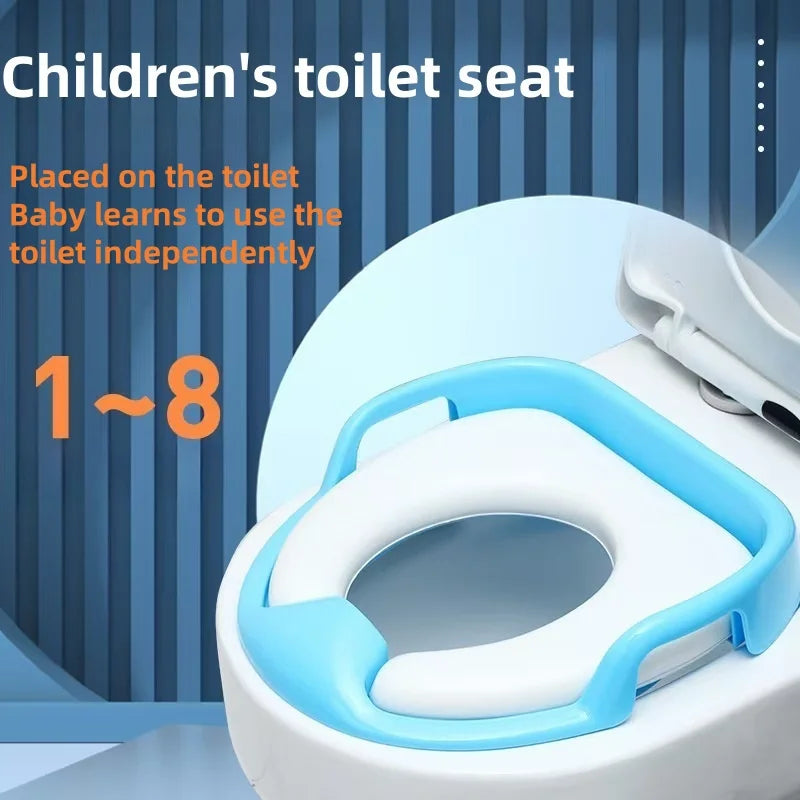 Kids Toilet Seat With Hand Support &ndash; Anti-Slip Design