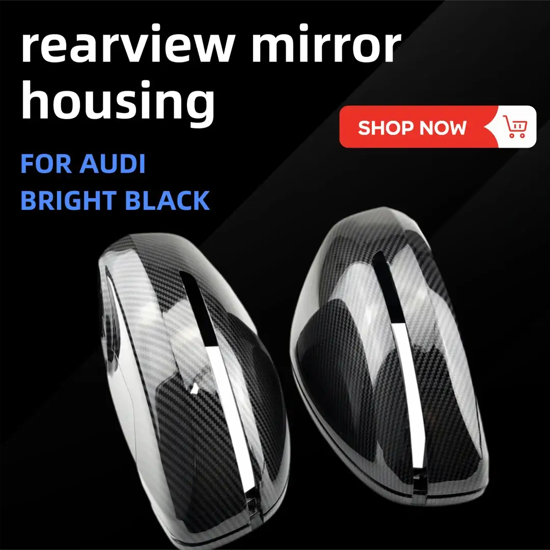Side Wing Mirror Cover with Carbon Fiber for Audi TT TTS 8J MK2 R8 by InterCyprus Trading Ltd