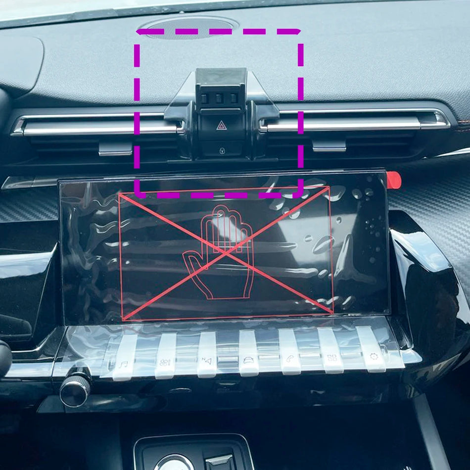För Peugeot 508 Trådlös Laddning Bil Telefonhållare Bas