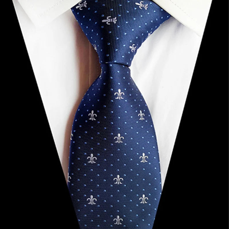Luxury Striped Floral Tie for Men - 68 Colours Available