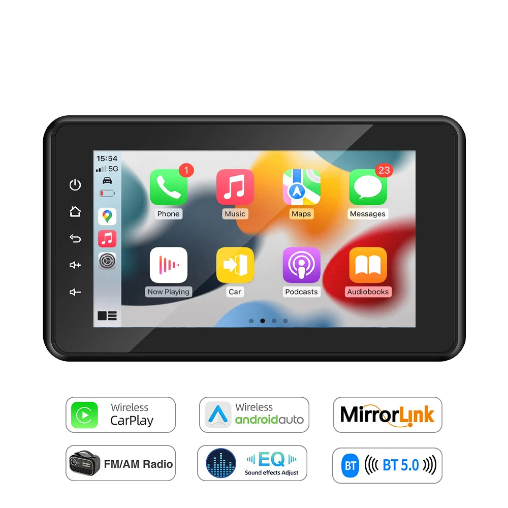 AKAMATE MS-80RV &ndash; 8 Inch Waterproof CarPlay Android Auto 8inch