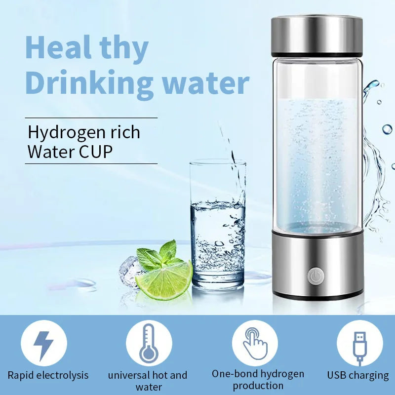 420ml Hydrogen Rich Water Cup - Titanium Antioxidant