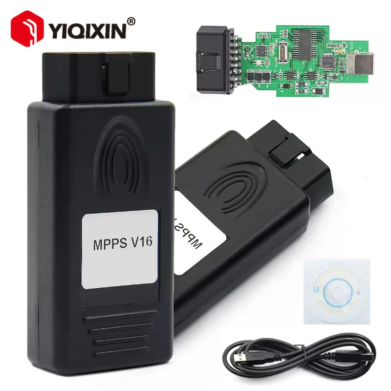 MPPS V16 Τσιπ Ρύθμισης ECU για EDC15 16 17 RDC15 Ανάλυσης Μηχανής Ανάγνωσης Γραφής Φλας