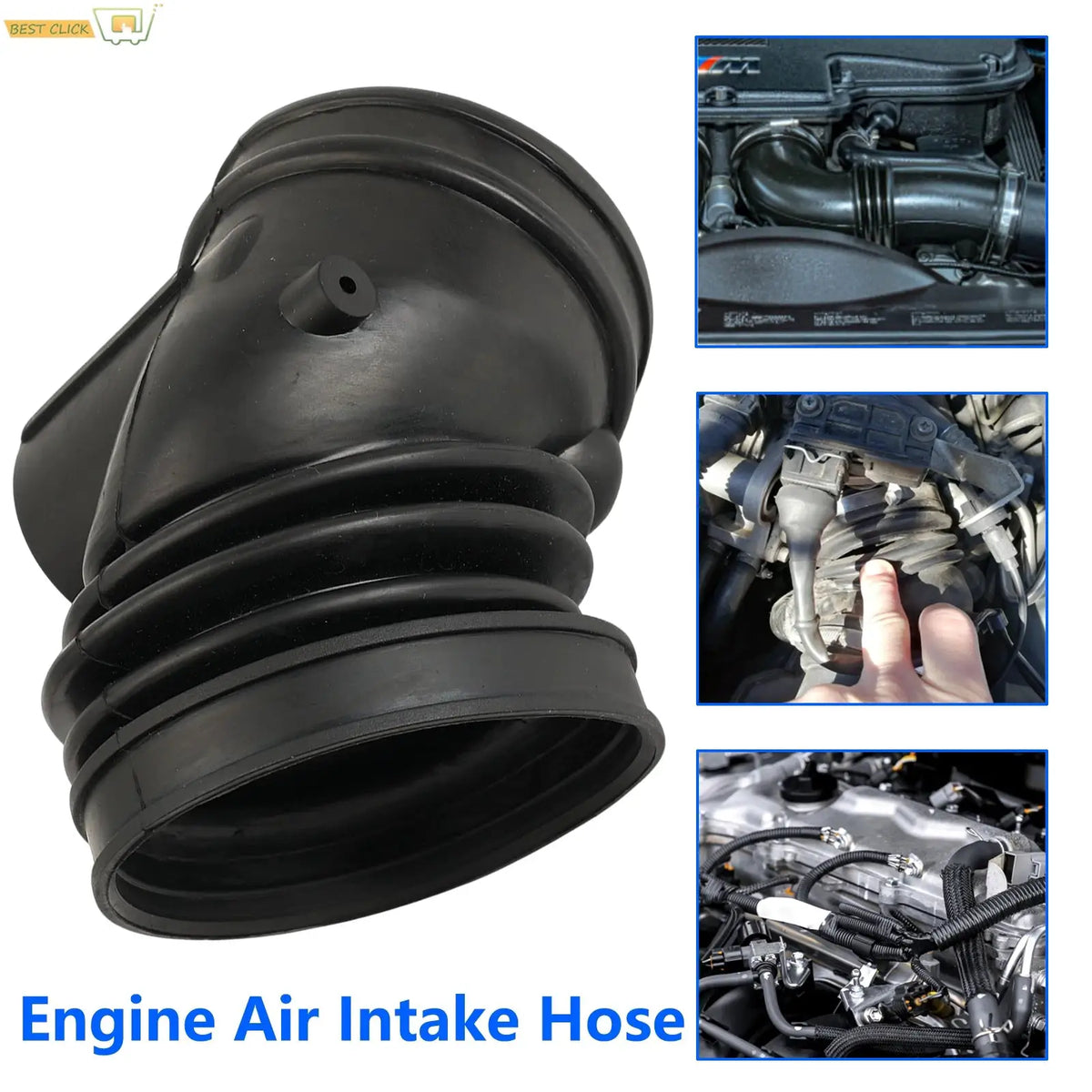 For BMW E39 528i 728i Air Intake Boot Replacement OE 13541740931 Air Cleaner Hose Connects to Mass Flow Meter 1996-1998 by InterCyprus Trading Ltd
