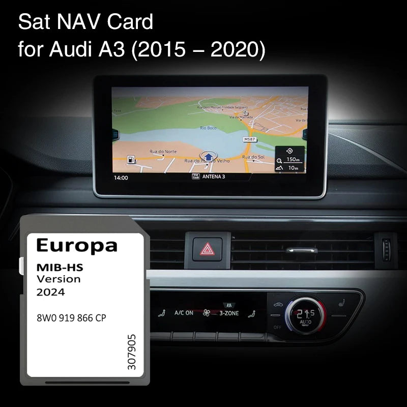 8W0919866CP 2024 Europe UK Maps &ndash; 16GB MIB HS SD Navigation CHINA / for Audi MIB-HS A3
