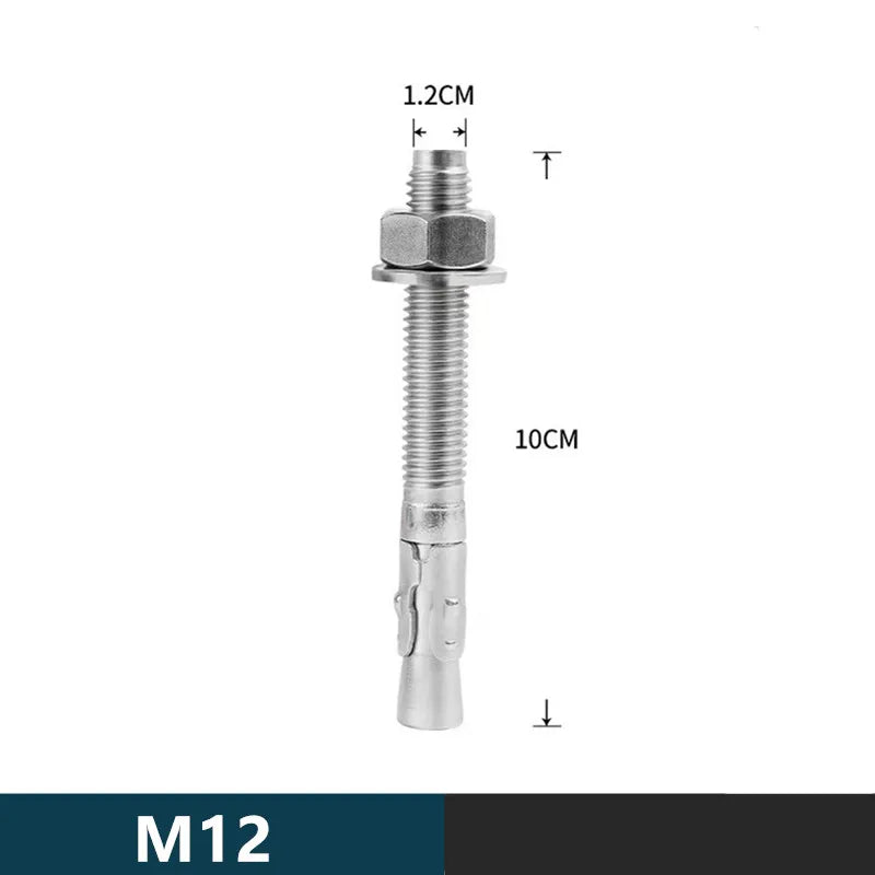XD-8608 Rock Climb Anchor Point Piton Nut &ndash; Stainless Steel M12-Rod