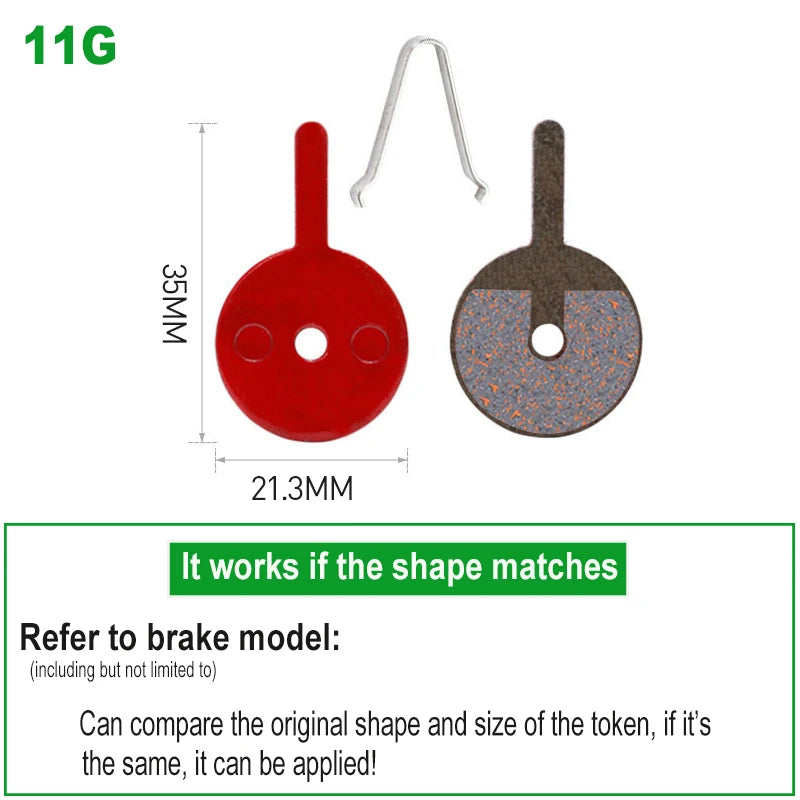 1 Pair SemiMetallic Hydraulic Disc Brake Pads &ndash; Shimano SRAM