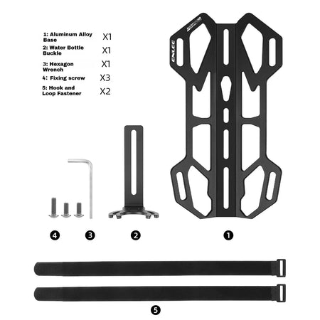 ENLEE lightweight alloy fork bracket heavy-duty 20KG load rack bag water bottle rack suitable for bicycle packaging bicycles by InterCyprus Trading Ltd