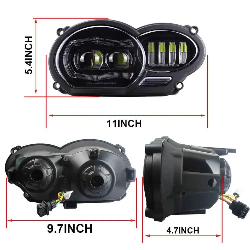 LED Headlight Motorcycle Front Light for BMW 2005 - 2012 R1200GS / 2006 -2013 R1200GS Adv Headlight by InterCyprus Trading Ltd