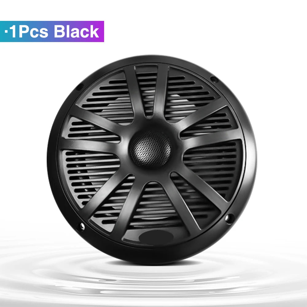 6.5Inch Horn Boat Speaker &ndash; Waterproof Flush Mount 240W 1Pcs Black