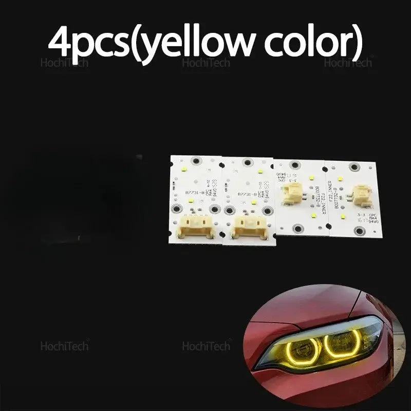 Yellow Daytime DRL Light Driving LED Angel Eye Maker Light Board for BMW 2 Series F22 F23 M240i F87 M2 Pre-facelift 2014-2017 by InterCyprus Trading Ltd