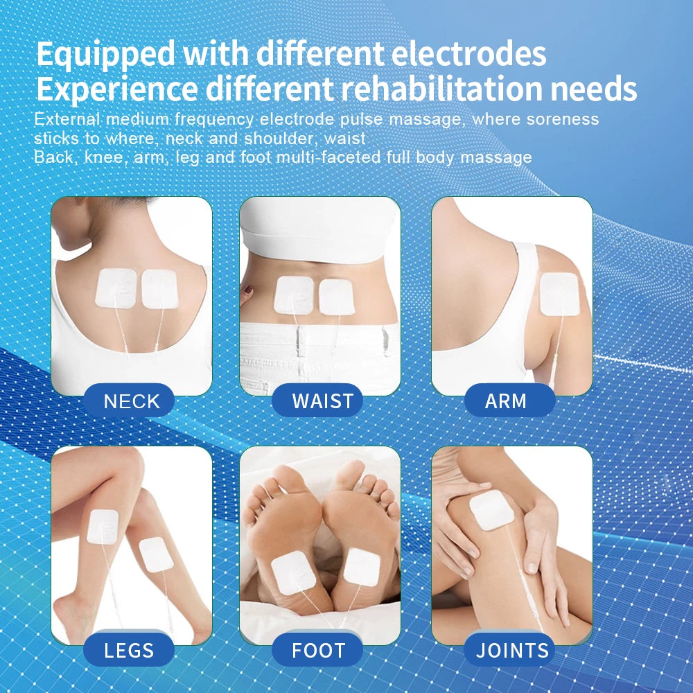 12-Mode TENS &amp; EMS Muscle Stimulator for Pain Relief and Rehabilitation