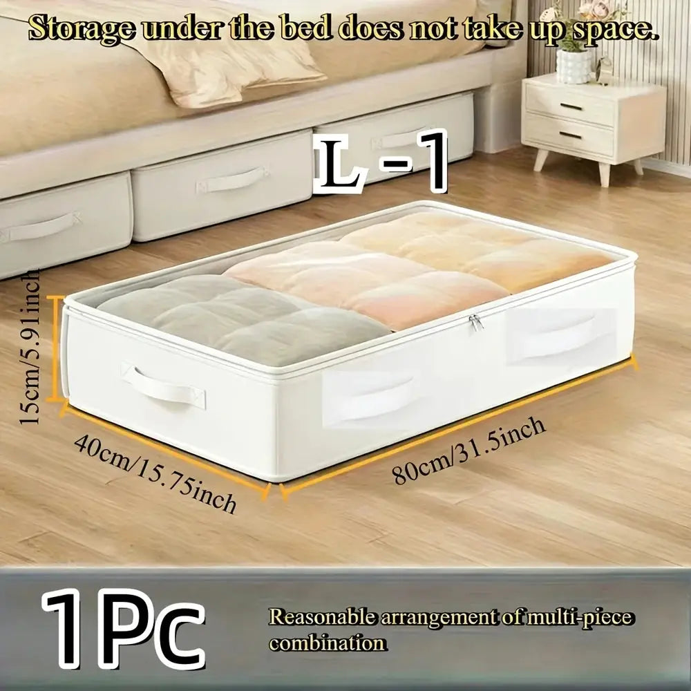 1 Large Storage Organizer Bag| Upgraded and Thickened for More Durable Nylon Multi-Layer Clothing Storage Bag by InterCyprus Trading Ltd