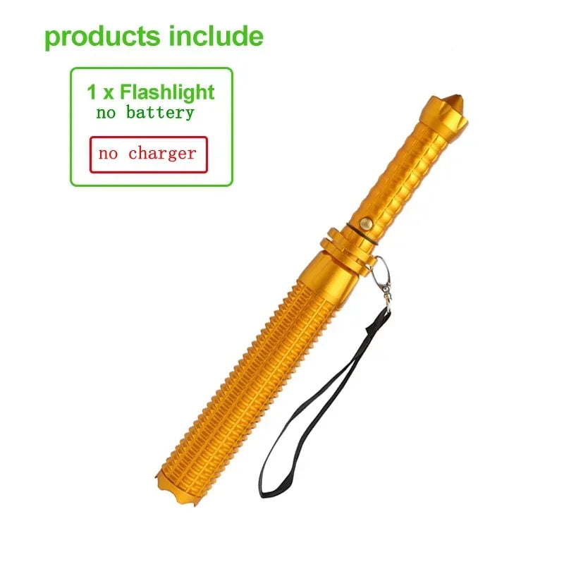 Baseball Bat LED Flashlight Aluminum Alloy &ndash; Ultra Bright no cable no Battery 1
