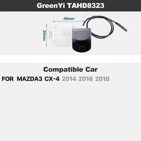 Dynamic Trajectory AHD Car Plate Light Rear View Camera For Mazda CX-7 CX-5 CX-3 CX-4 Mazda 6 Mazda 3 Axela BM Mazda2 Mazda5 M5 by InterCyprus Trading Ltd
