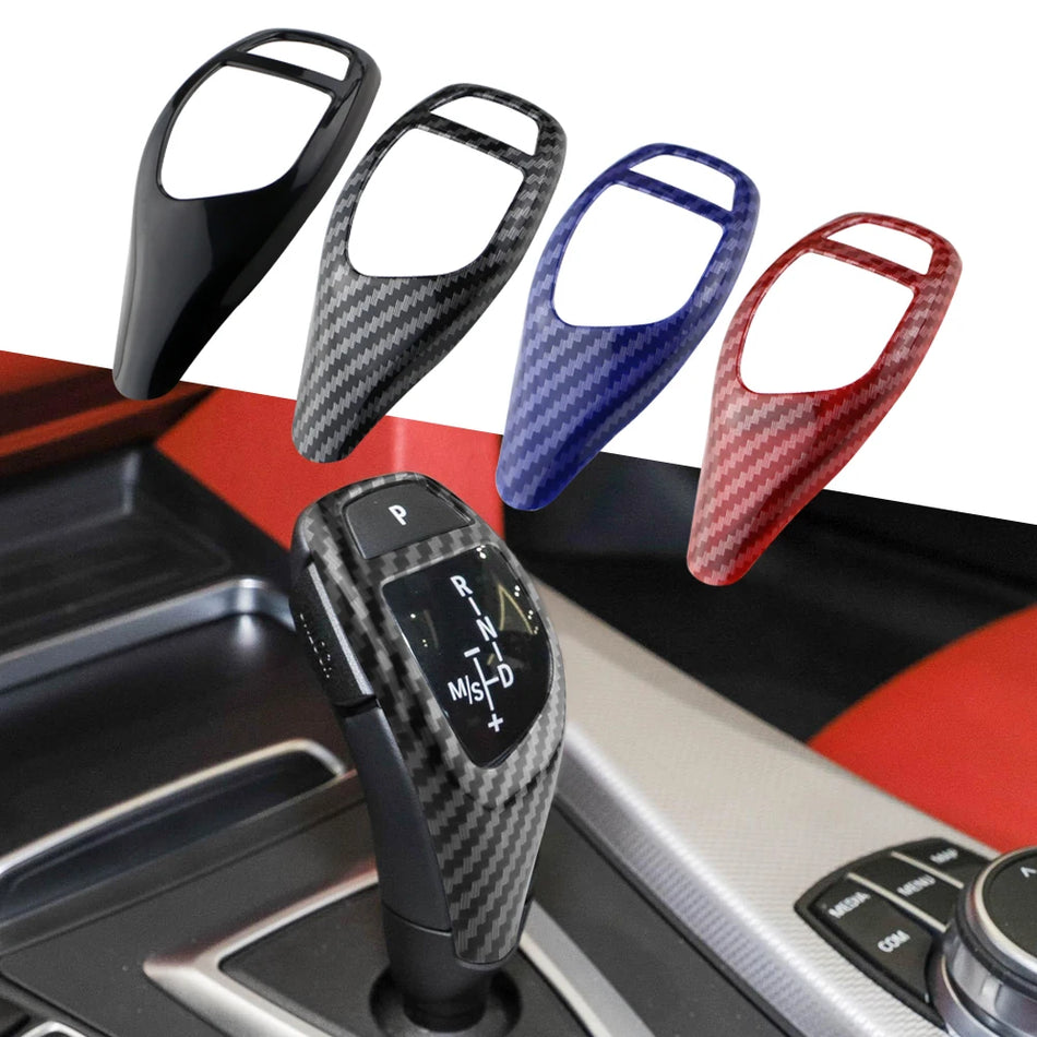 Gear Knob Shift Cover Sticker for BMW F30 3 Series 2013-2017 Chrome Finish, Easy Install, No Drilling