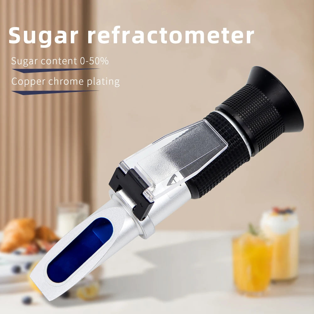 Handheld Sugar Refractometer 0 To 50 Brix &ndash; ATC Auto Temp