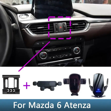 Mazda 6 Atenza 2016 2017 2018 Phone Holder Wireless Charging