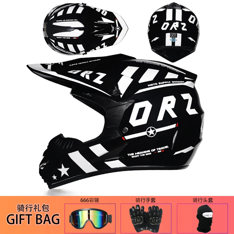 ORZ Off-Road Motorcycle Full Face Helmet &ndash; All Weather Guard