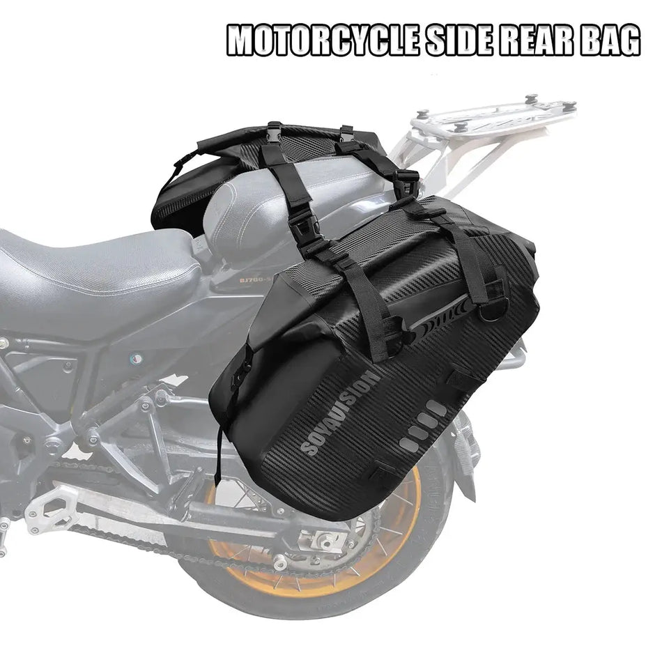 Universal Motorcycle 18/28/48L Waterproof Travel Luggage Saddlebags Motorcycles Side Bag for Yamaha Honda Kawasaki Pannier Bag by InterCyprus Trading Ltd