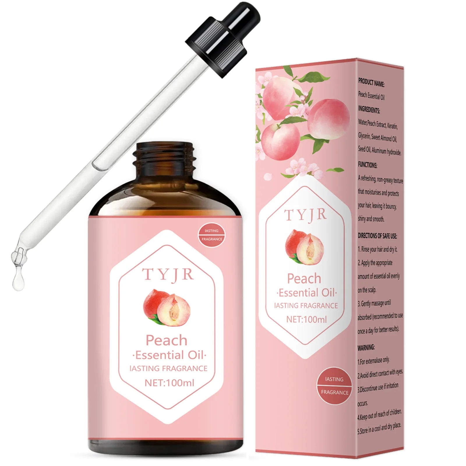 Lavender Essential Oil &ndash; Pure Skin Care and Relaxation peach / 100ml