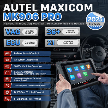 Autel MaxiCOM MK906S Pro Car Diagnostic Tool &ndash; ECU Coding