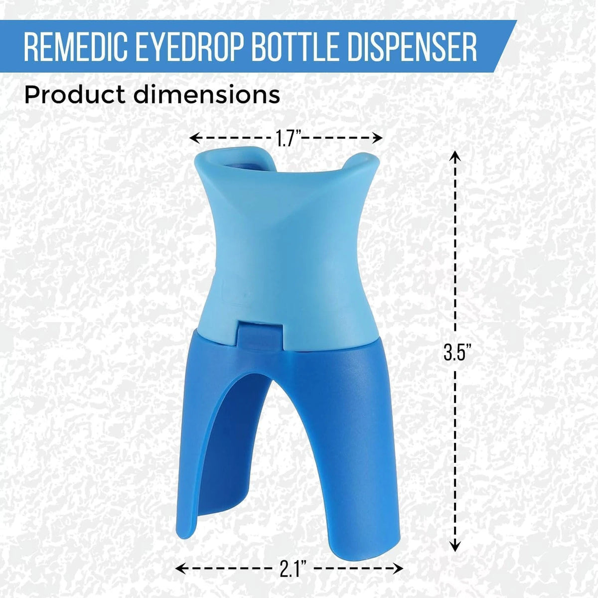 Eyedrop Guide Aid - Reusable Eye Drops Holder and Applicator Tool