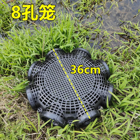 Durable Black Fish Net Cage: Perfect Trap for Eels, Loaches &amp; More 05 only a cage
