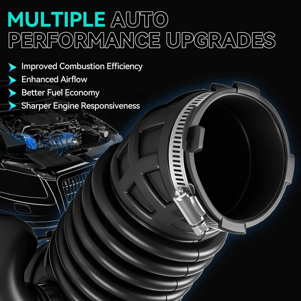 Engine Air Filter Intake Hose Tube for 2007 2008 2009 2010 2011 2012 Nissan Sentra 2.0L Replacement # 16576-ET000 16576-ET00A by InterCyprus Trading Ltd