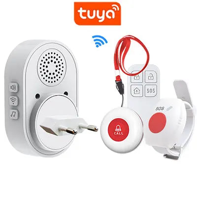 Topvico Smart WiFi Panic Button &ndash; Elderly SOS Alert 2SOS 1 EU Hub 1Cl