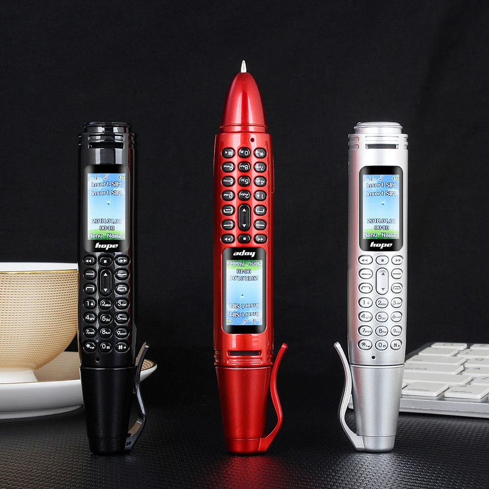 Funny Cute Pen Phone Two Sim Mini Camera 2G GSM &ndash; Compact