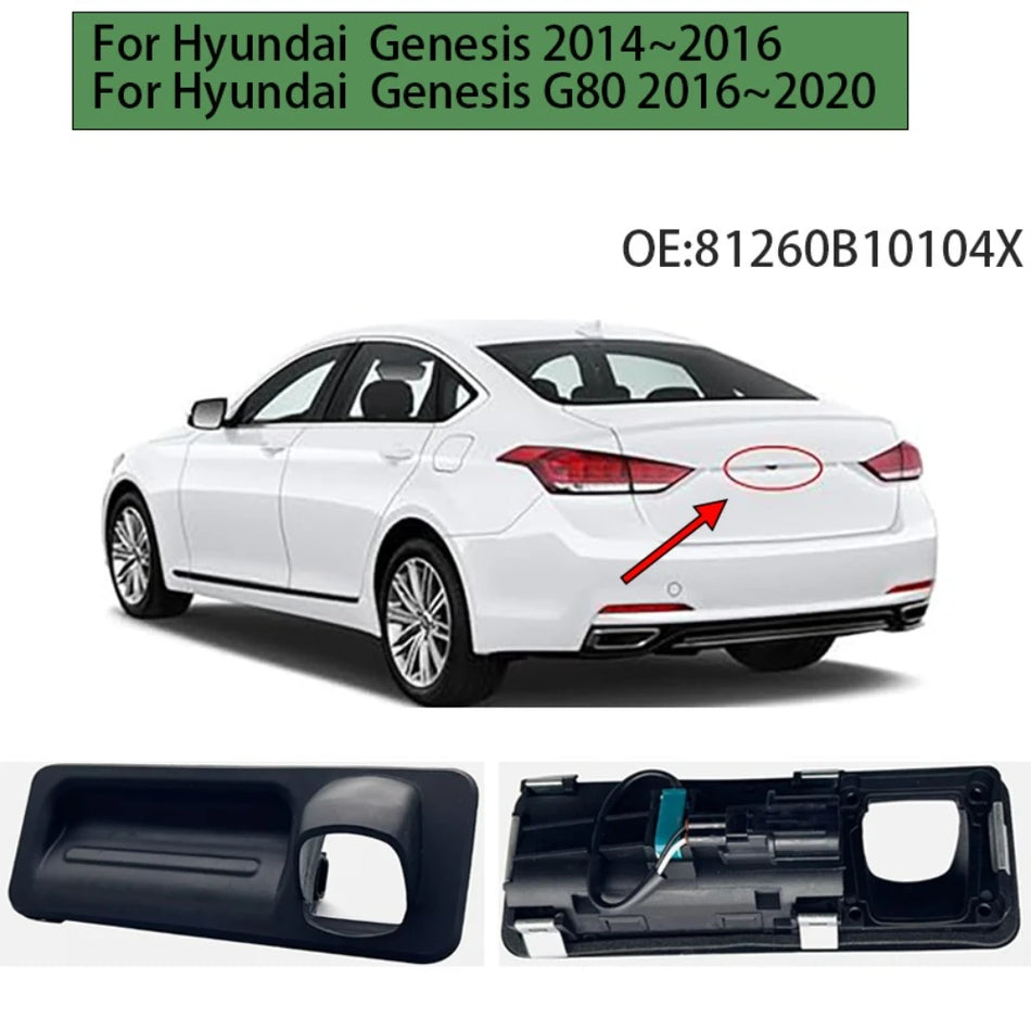 Botón de la manija del cierre de la tapa del maletero trasero para Hyundai Genesis G80 2016-2020