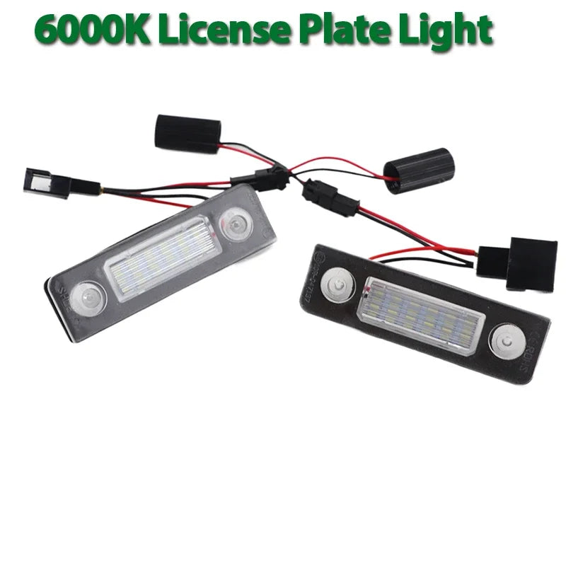 LED-rekisterikilven valot valkoiset Skoda Octavia Mk2 A5 Roomster 5J