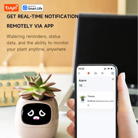 Tuya Ivy Smart Planter with AI Sensors and 49 Expressions