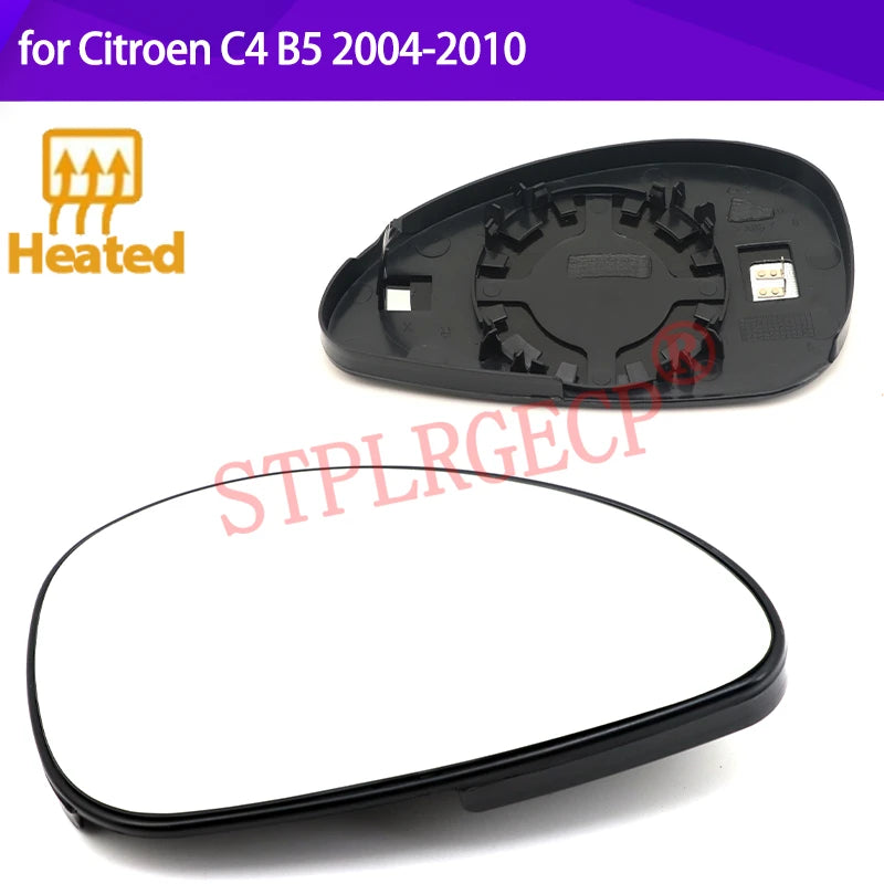 Cristal de Lente del Espejo de Puerta Calentado para Citroën C4 B5 2004-2010