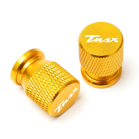 Yamaha TMAX CNC Aluminium Tire Valve Caps (2008-2023) Gold
