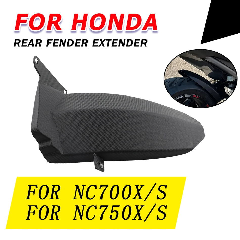 Honda NC750X NC750S stänkskärm bakförlängare stänkskydd med kolfiberutseende, tillverkad av plast