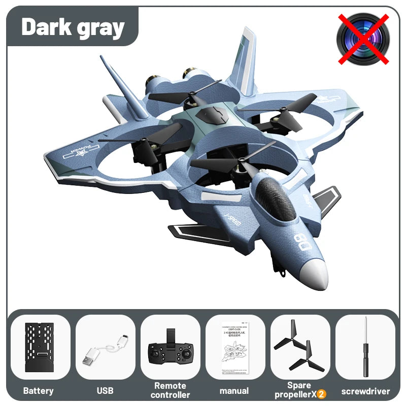 JJRC 2024 H121 Stunt Performance Drone - 8K Camera Foam Grey-Standard